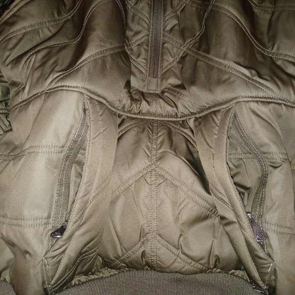 Prana Esla Hooded Half Zip Small Green Pullover Jacket - Picture 7 of 11
